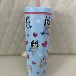 Bluey 23oz Valentines Day Tumbler Brand New Limited Edition